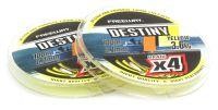 Шнур Destiny Yellow x4 100м 10кг Freeway