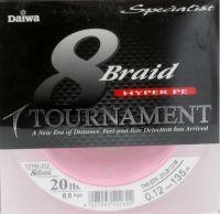 Шнур Tournament 8xBraid Pink 135м 0.14мм Daiwa