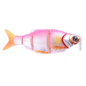 Воблер Izumi Shad Alive WITH LIP 5 section white fish 105 SD (FLOATING) №7