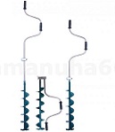 Ледобур NERO-130Т телескопический  L (шнека)-0,74м, L(трансп)-0,93м, L(бурения)-1,5м m=3.05кг.