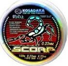 Леска Kosadaka SCORP 100 м прозрачная 0,12 мм Тест: 1,32 кг