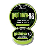 Леска плетеная Sufix RAPINOVA-X8 150 м PE 0.4/ 0,104мм 5,5кг ярко-зеленый