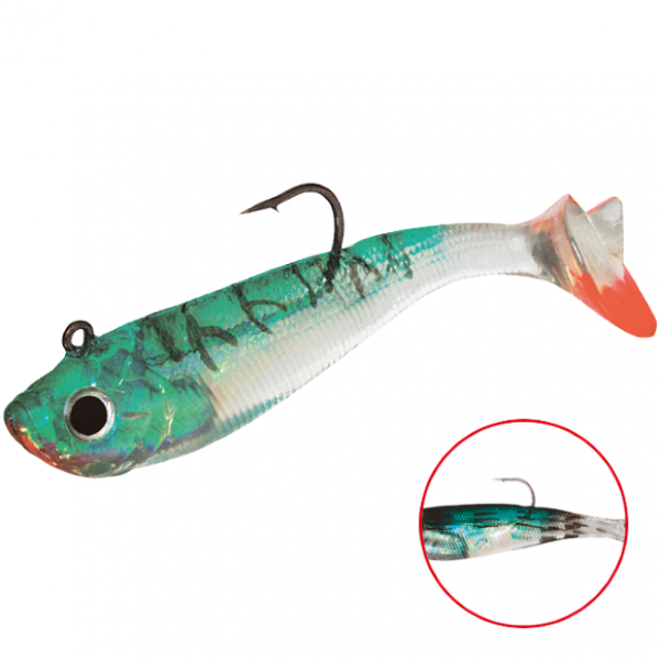 Виброхвост \"Crystal Fish\" WXH-50-10см/ 37 оснащенный (1уп.-2) (WXH-50-10CM-37)