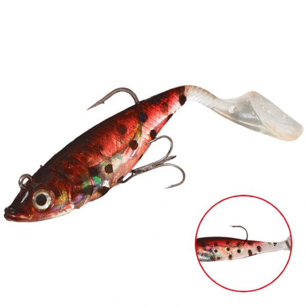 Виброхвост \"Crystal Fish\" WXH-66-10см/ 89 оснащенный (1уп.-2) (WXH-66-10CM-89)
