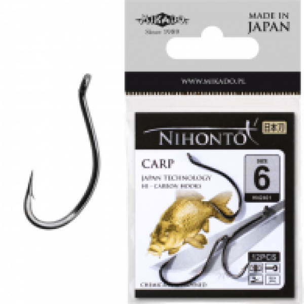 *Арт.HN2401-4BN Крючки \" Mikado - NIHONTO - CARP №4 BN (с ушком)  (HN2401-4BN)