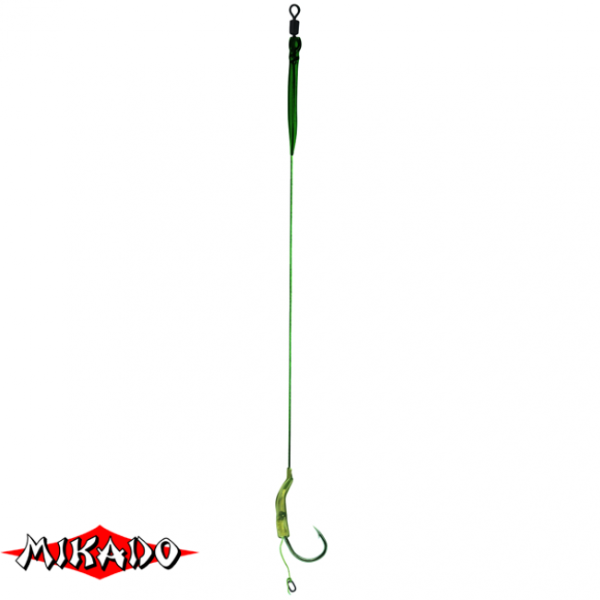 AMC-P01-6 Поводок карповый \"Mikado\" 01 \"LAG RIG\"  23см, кр.№6, 25 lbs (уп.-2) (AMC-P01-6)