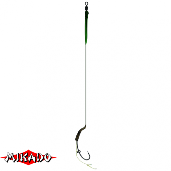 AMC-P09-6 Поводок карповый \"Mikado\" 09 \"BLOW OUT RIG\" 23см, кр.№6, 15 lbs (уп.-2) (AMC-P09-6)