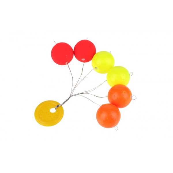 Арт.ATC-S02-20 Стопоры \"Mikado\" TROUT CAMPIONE FLOAT BALLS д.20мм ( 6шт.) пенопл., круглые (ATC-S02-20)