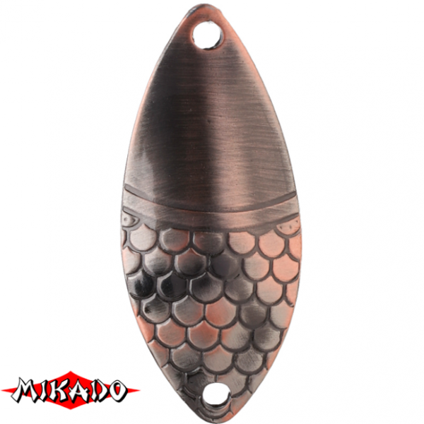 Блесна колеблющаяся \"Mikado\" ALGA №1/12гр./5,2см - медь состаренная (PMB-WAL-12-OM)