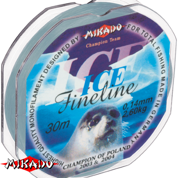 Леска \"Mikado\" Fine Line Ice 0,20 (30м) - 5,10 кг (ZJD 020)
