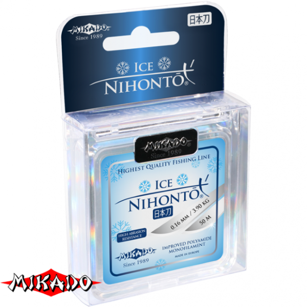 Леска \"Mikado\" NIHONTO ICE 0,12 ( 50м ) - 2,50кг NEW-2016 (ZNI5 012)
