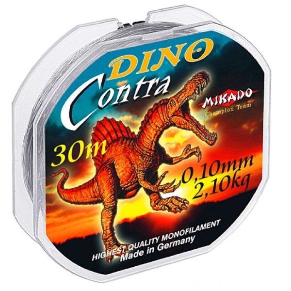 Леска \"Mikado\" DINO CONTRA 0,14 (30м) - 3,00 кг (ZDD 014)