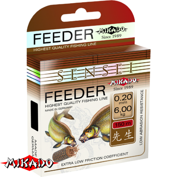 Леска \"Mikado\" SENSEI FEEDER 0,20 (150м) - 6,00 кг (ZSF 020)