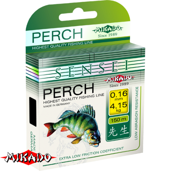 Леска \"Mikado\" SENSEI PERCH 0,24 (150м) - 7,70 кг (ZOK 024)