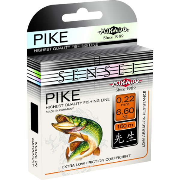 Леска \"Mikado\" SENSEI PIKE 0,30 (150м) - 11,00 кг (ZPI 030)