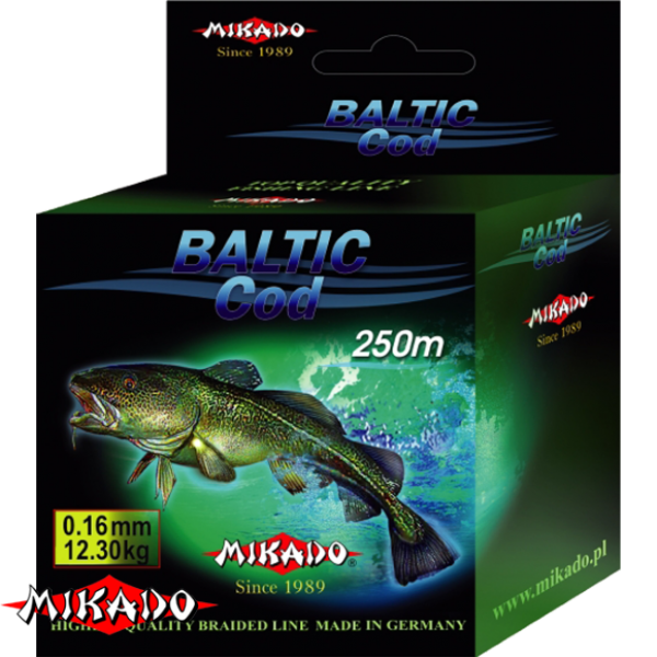 Плетеный шнур \" Mikado \" BALTIC COD FLUO 0,24 (250м) - 19,30кг (Z0F-024)