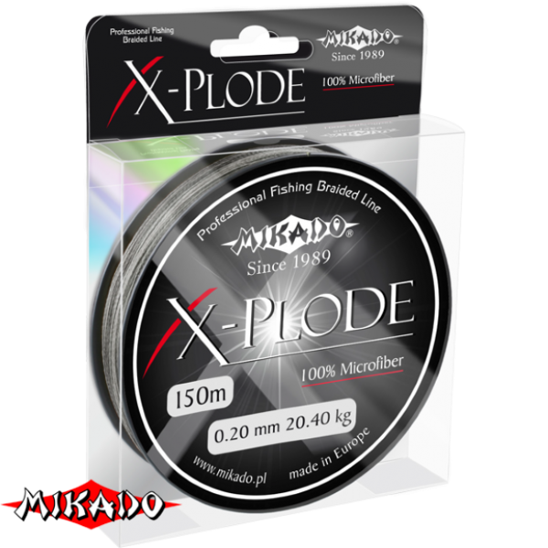 Плетеный шнур \" Mikado \" X - PLODE BLACK 0,25 (150м) - 25,50кг (Z18B-025)