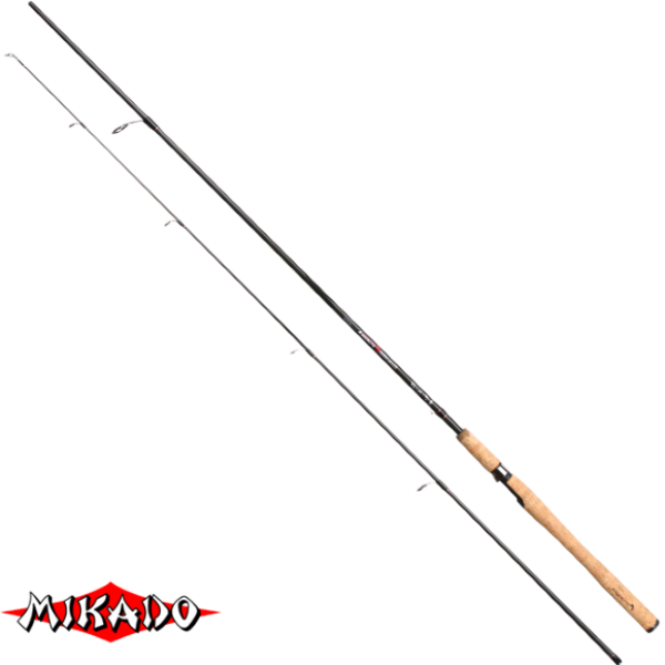 Спининг штекерный \"Mikado\" AMBERLITE MEDIUM SPIN 210 ( 5 - 25 гр.) Carbon (WAA298-210)