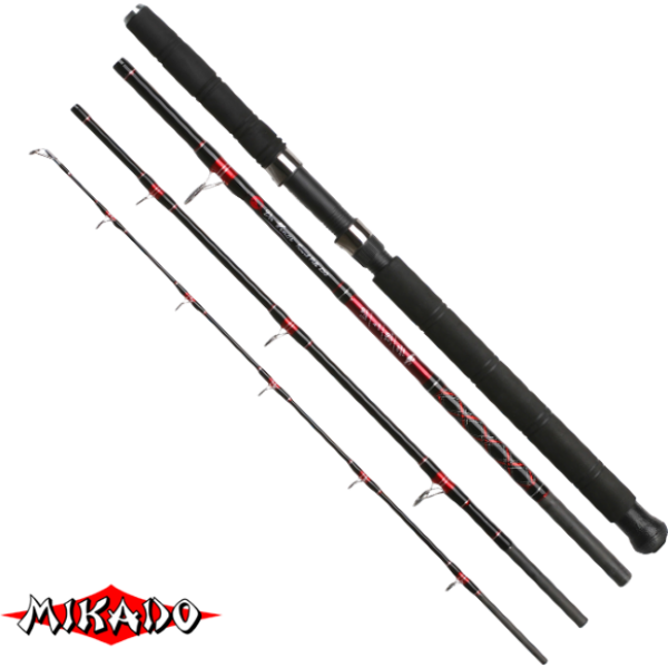 Спининг штекерный \"Mikado\"  DA VINCI TRAVEL PILK 240 ( до 250 гр.) Carbon (WAA163-240)