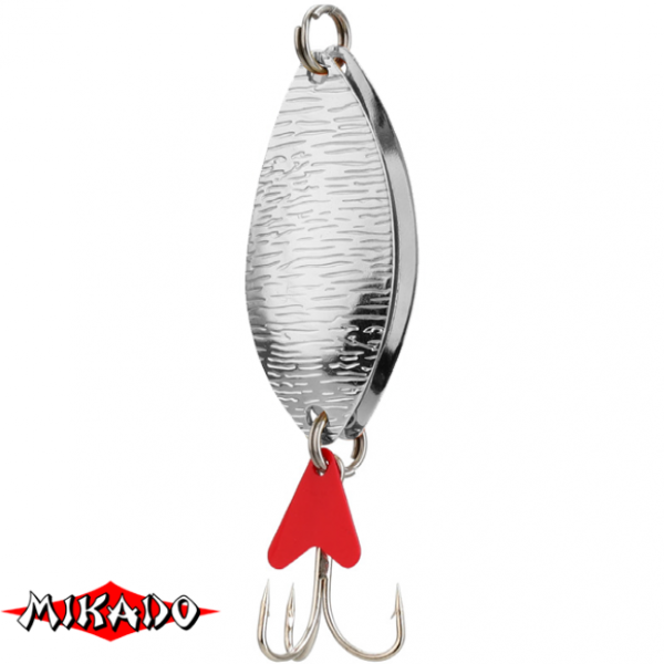 Блесна колеблющаяся \"Mikado\" ROACH DOUBLE №4/30гр./7см - серебро-серебро (PMB-WRHD-30-SS)