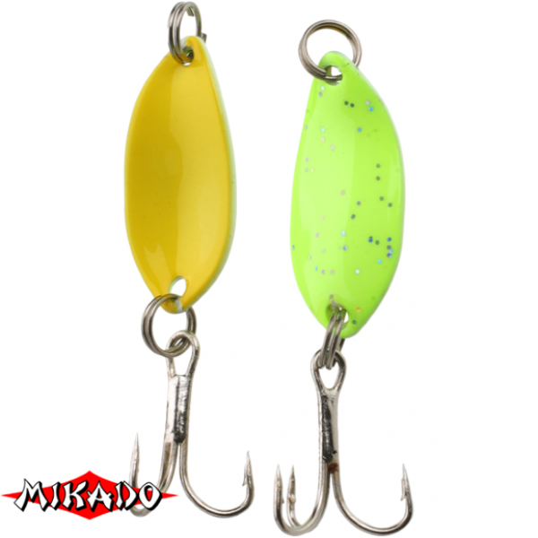 Блесна колебл. \"Mikado\" TROUT CAMPIONE MINI 1,4гр./2,2см - FLUORO GREEN/YELLOW (PMB-WTC-FY)