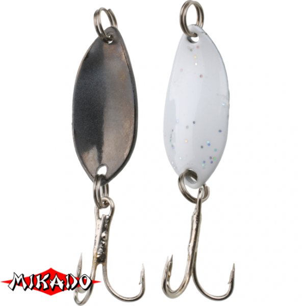 Блесна колебл. \"Mikado\" TROUT CAMPIONE MINI 1,4гр./2,2см - WHITE/BLACK (PMB-WTC-WB)