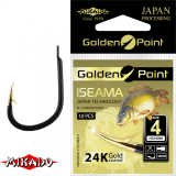 *Крючки " Mikado - GOLDEN POINT - ISEAMA " (с ушком)  (HG-ISEAMA)