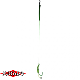 AMC-P02-2 Поводок карповый "Mikado" 02 "LAG RIG"  23см, кр.№2, 25 lbs (уп.-2) (AMC-P02-2)