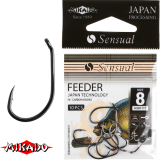 *Крючки " Mikado - SENSUAL - FEEDER 9111T " (с ушком)  (HS-ISUMEZINA 9111T)
