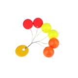 Арт.ATC-S02-25 Стопоры "Mikado" TROUT CAMPIONE FLOAT BALLS д.25мм ( 6шт.) пенопл., круглые (ATC-S02-25)