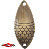 Блесна колеблющаяся "Mikado" ALGA №0/10гр./4,4см - золото состаренное (PMB-WAL-10-OZ)
