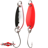 Блесна колебл. "Mikado" MINI с крюком ( 2,4см., 2,5гр.) - RED/SILVER (PMB-I01-2.5-RS)