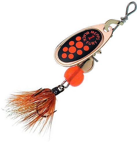 Блесна Mepps Comet Black Fury Mouche CU (медь) №1 (3.5г)