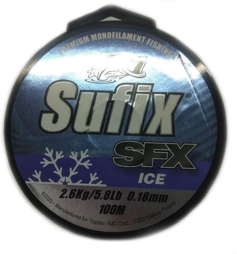 Леска Sufix SFX Ice 100м 0.22мм (прозрачная)