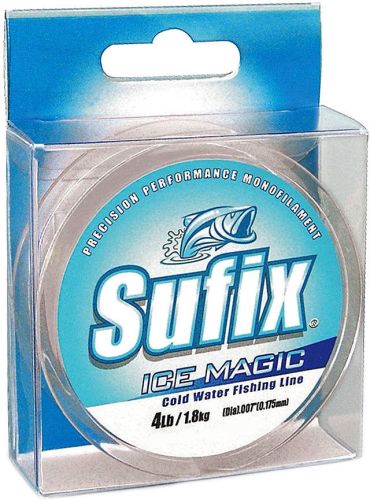 Леска Sufix Ice Magic зимняя 50м 0,095мм прозрачный (упаковка блистер)