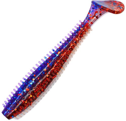Виброхвост Kosadaka Spikey Shad 90 (9см) RB (упаковка - 9шт)