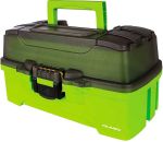 Ящик Plano 6211 с 1 ур. системой хранения приманок и 2-мя боковыми отсеками на крышке (ярко-зеленый)