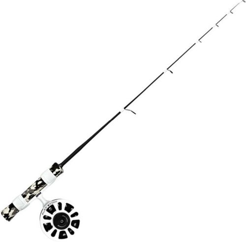 Зимняя удочка Rapala Flatstick FS11L3528M c инерционной катушкой и леской Sufix Ice 71 см Medium