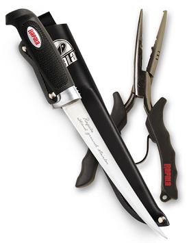 Набор Rapala: плоскогубцы 22 см, нож #706