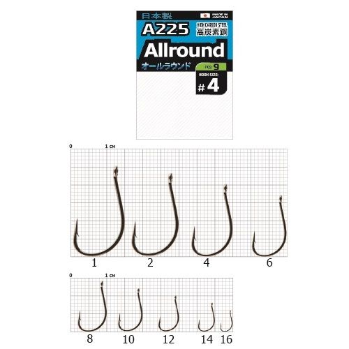 Крючки Cobra Pro AIIROUND сер.A225 разм.012 10шт.
