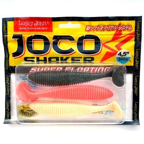Виброхвосты съедобные LJ Pro Series JOCO SHAKER 4.5in (11.43)/MIX 3шт.