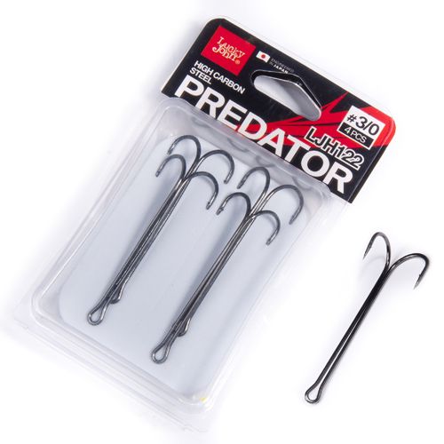 Крючки-двойники Lucky John PREDATOR сер. LJH122 разм.010 6шт.