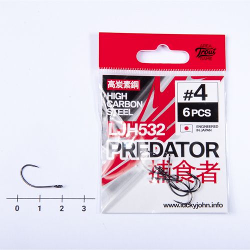 Крючки Lucky John PREDATOR сер. LJH532 разм.004 6шт.