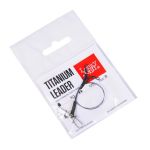 Поводки титановые LJ AFW TITANIUM оснащенные вертлюгом и застежкой 09кг 15см 2шт