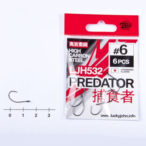 Крючки Lucky John PREDATOR сер. LJH532 разм.006 6шт.