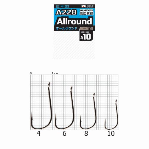 Крючки Cobra Pro AIIROUND сер.A228 разм.008 10шт.