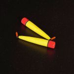 Поплавок зимний ТОЧЕНЫЙ желтый большой Горизонт