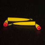 Поплавок зимний ТОЧЕНЫЙ ДВОЙНОЙ желтый большой Горизонт