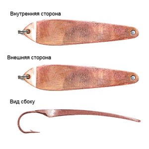 Блесна вертикальная зимняя Salmo LJ Model A 145 c впаян.кр.Kamasan C