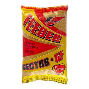 Прикормка GF Sector ФИДЕР КАРАСЬ Тутти-Фрутти 1.000кг